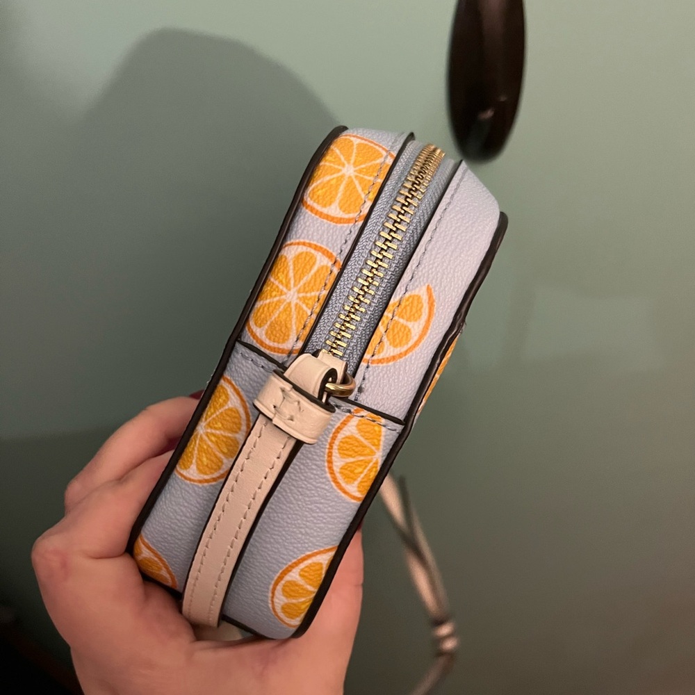 Coach Orange Print Crossbody Bag - Picture 6 of 9